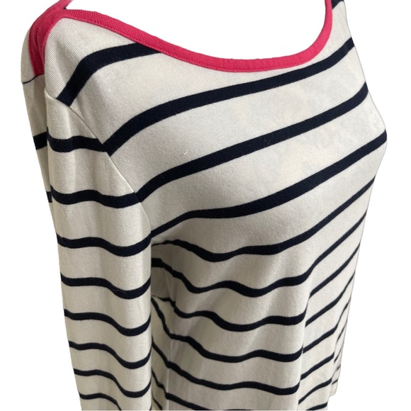 Banana Republic - Long sleeved crew neck top, blue and white striped pattern, XL - Picture 1 of 6